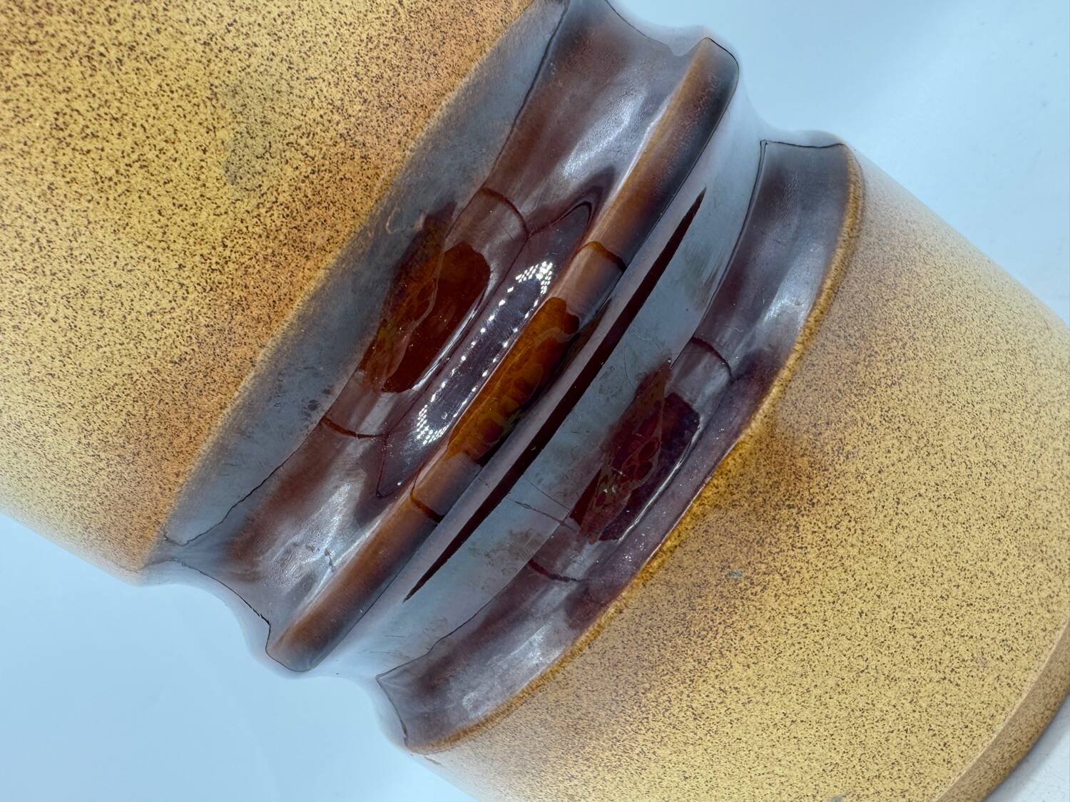 Vintage Digoin cache pot