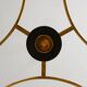 Mid-Century Modern Italian Brass and Opaline Chandelier