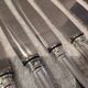 12 silver plated table knives, goldsmith SFAM, art deco style