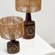 Pair of Sun serie table lamps by Søholm for Bornholm