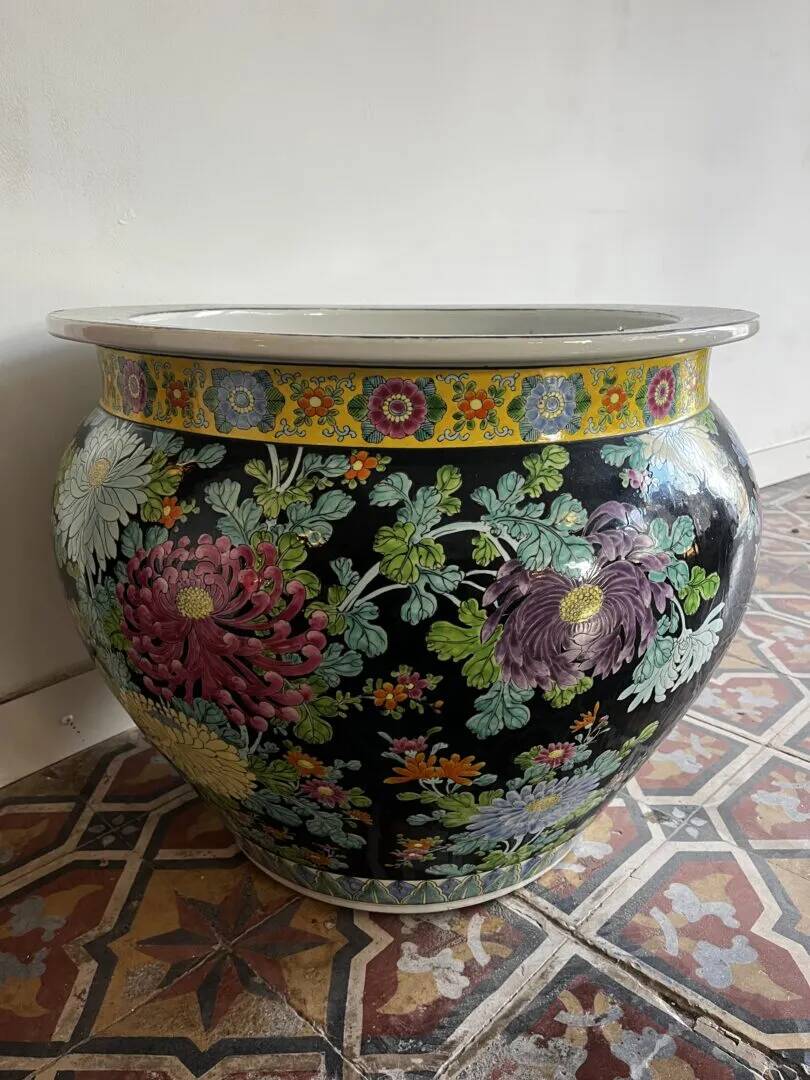 Pot de fleurs XXL asiatique