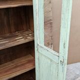 Ancienne armoire vitrée Art déco en teck birman
