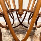 Art Nouveau sheet music or magazine holder, circa 1900, Thonet, turned beech wood