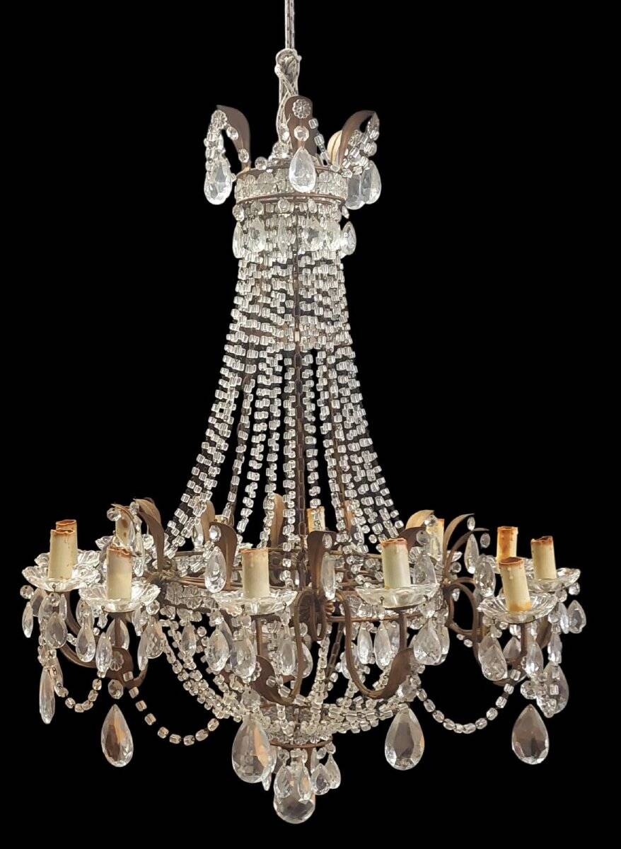 Italian balloon lustre, last quarter of the 19th century.