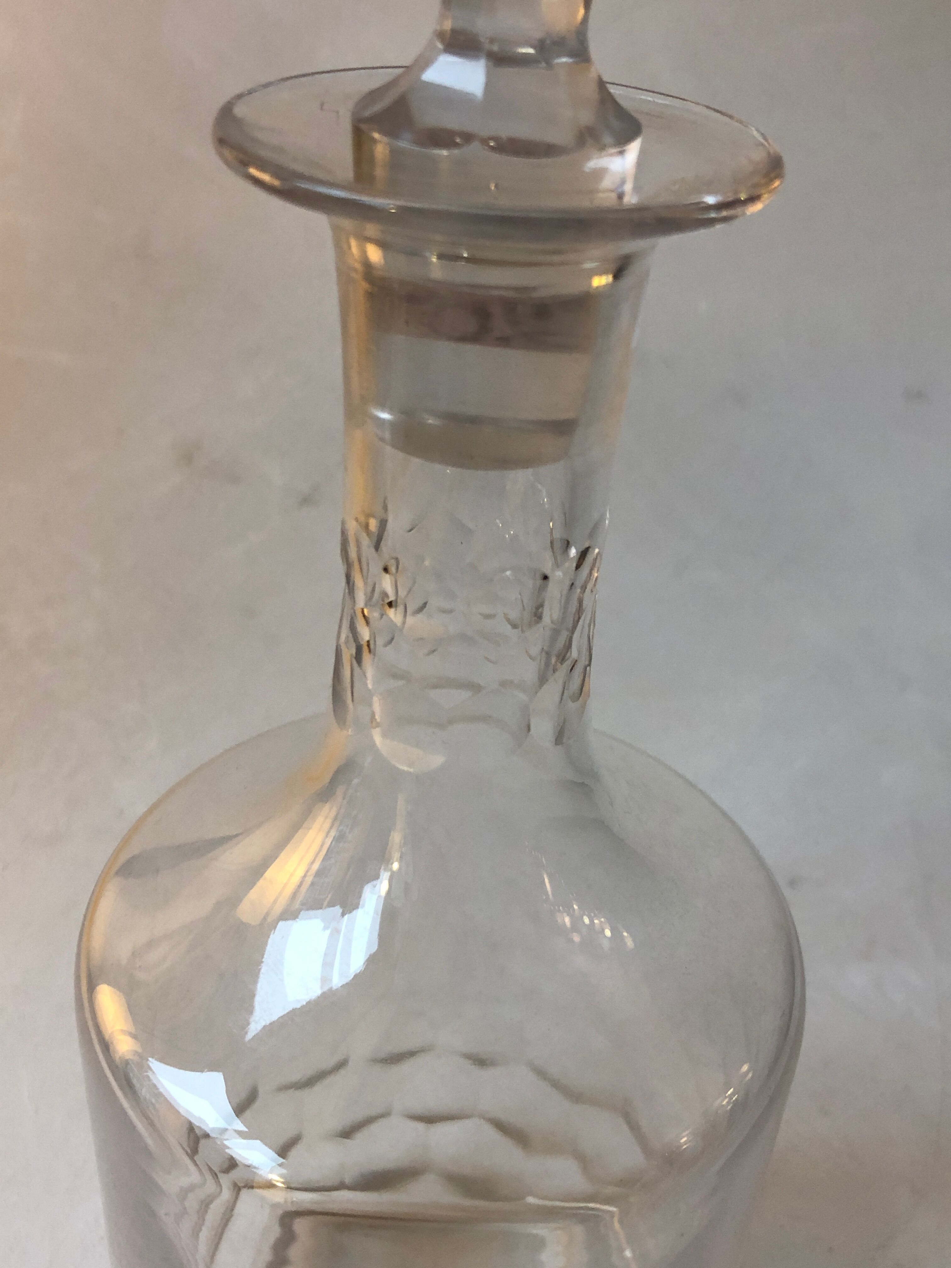 Old crystal decanter snipped