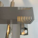 Henri Mathieu chandelier in chromed metal France 1960