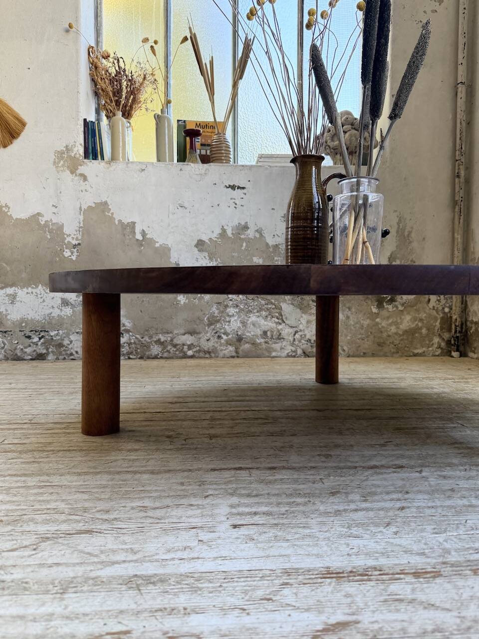 50s round tripod coffee table