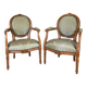 Paire de fauteuils cabriolets style Louis XVI
