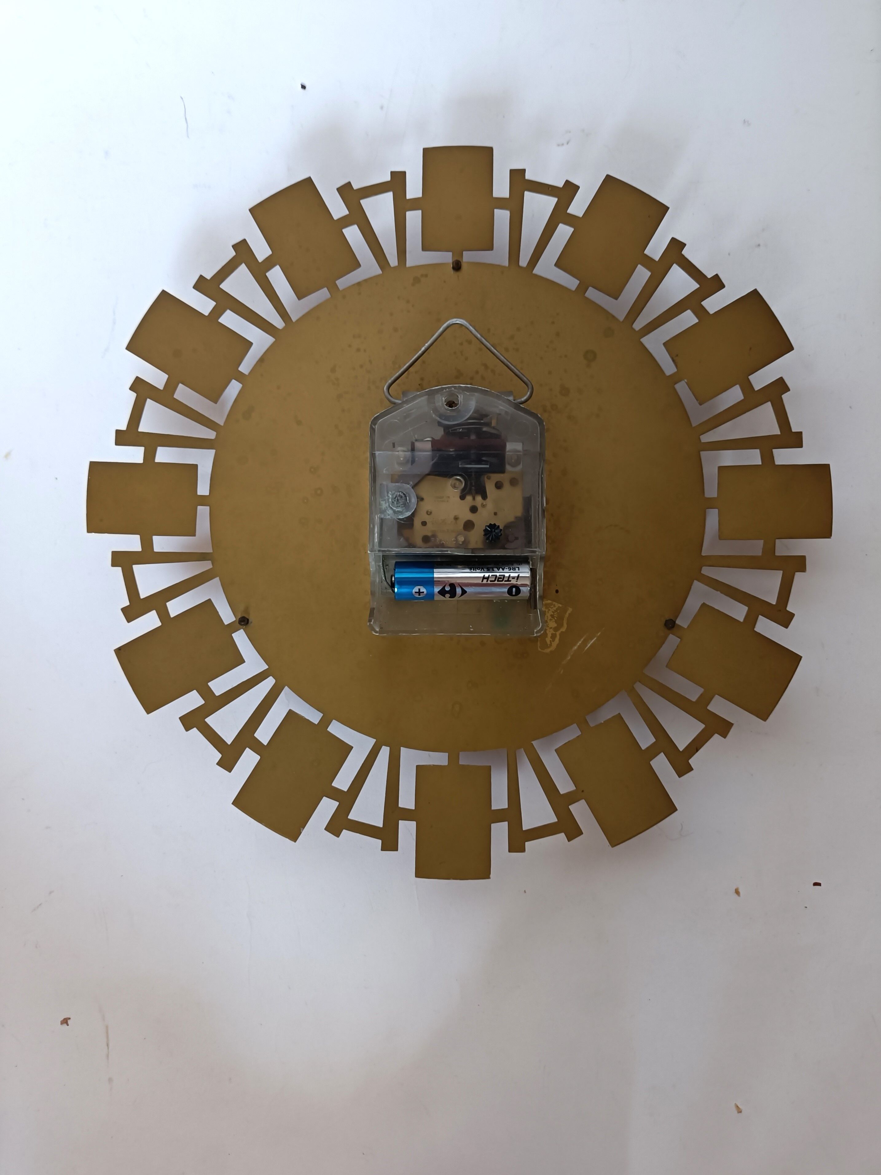 Wall clock Jaz golden brass