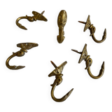 Old bronze coat hooks
