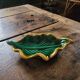 Enamelled ceramic leaf tray – Vintage design from the 1960s