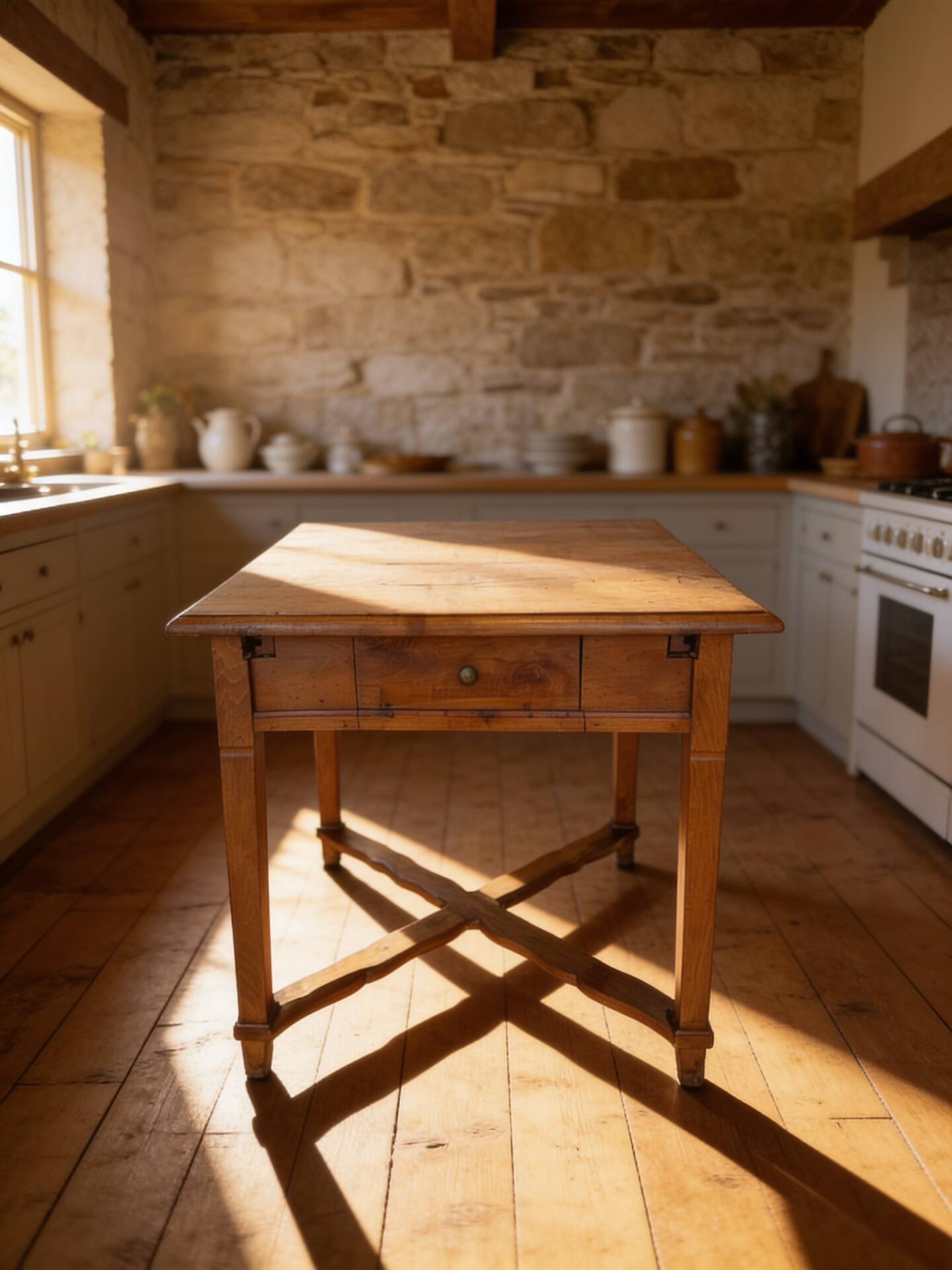 Italian antique walnut table