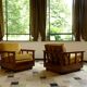 Antique Art Deco cubic-shaped armchairs in walnut and velvet, Germany, 1920s, set of 2