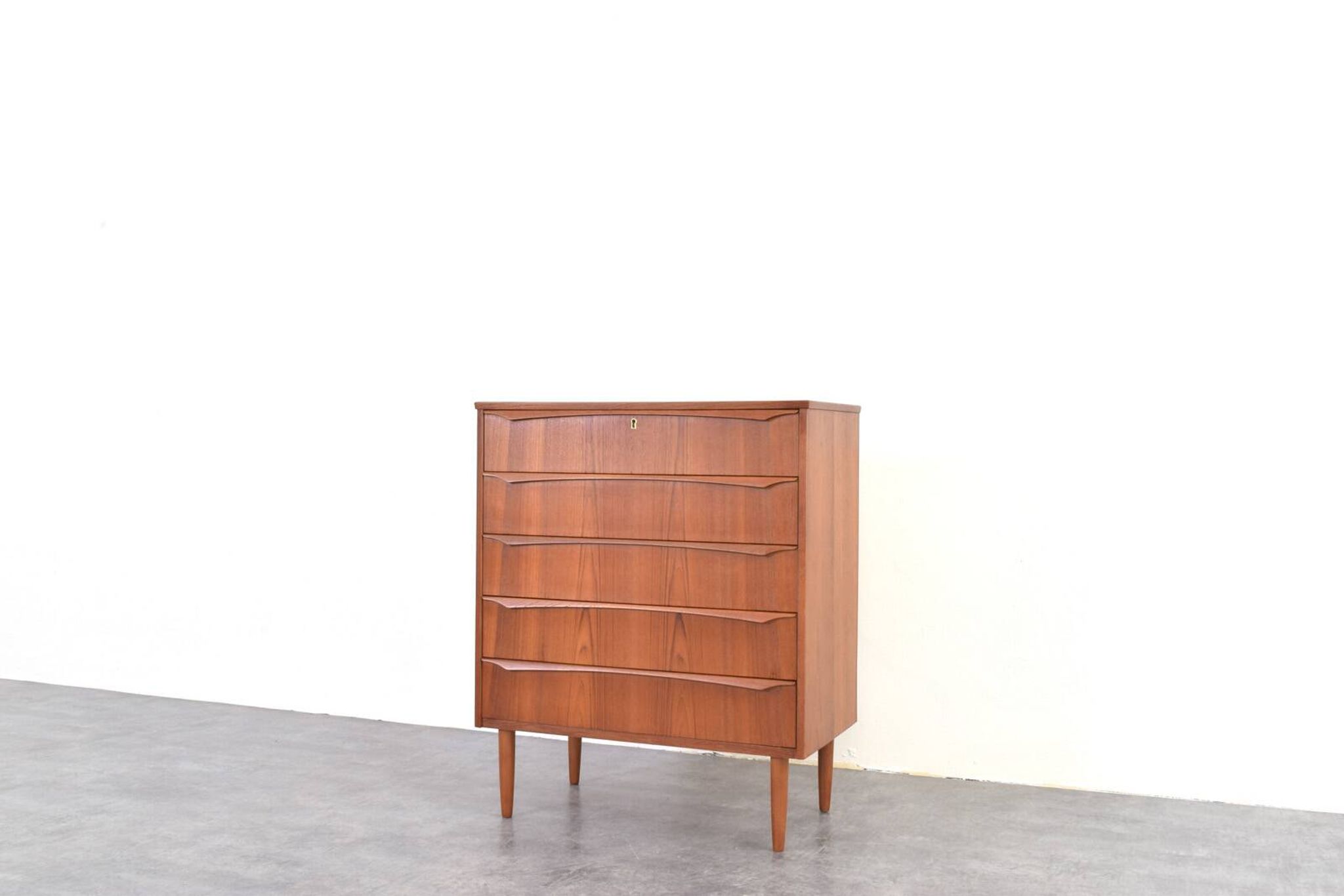 Mid-Century Danish Teak Chest of Drawers, 1960s.