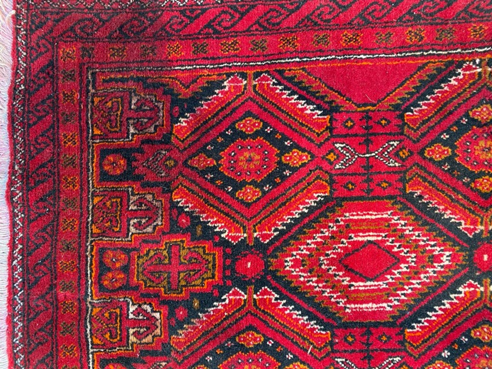 Belutch persian carpet 100x216 cm