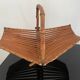 Basket in rattan and bamboo 60s