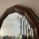 Large vintage Italian wooden mirror