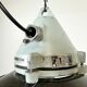 Aluminium and enameled bomb proof pendant lamp 70s
