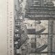 Paris 19th engraving, glass frame