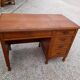 Old oak desk 5 drawers