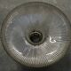 Suspension in holophane striated glass and brass support - art-deco period