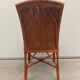 Vintage tropical boho rattan dining chairs