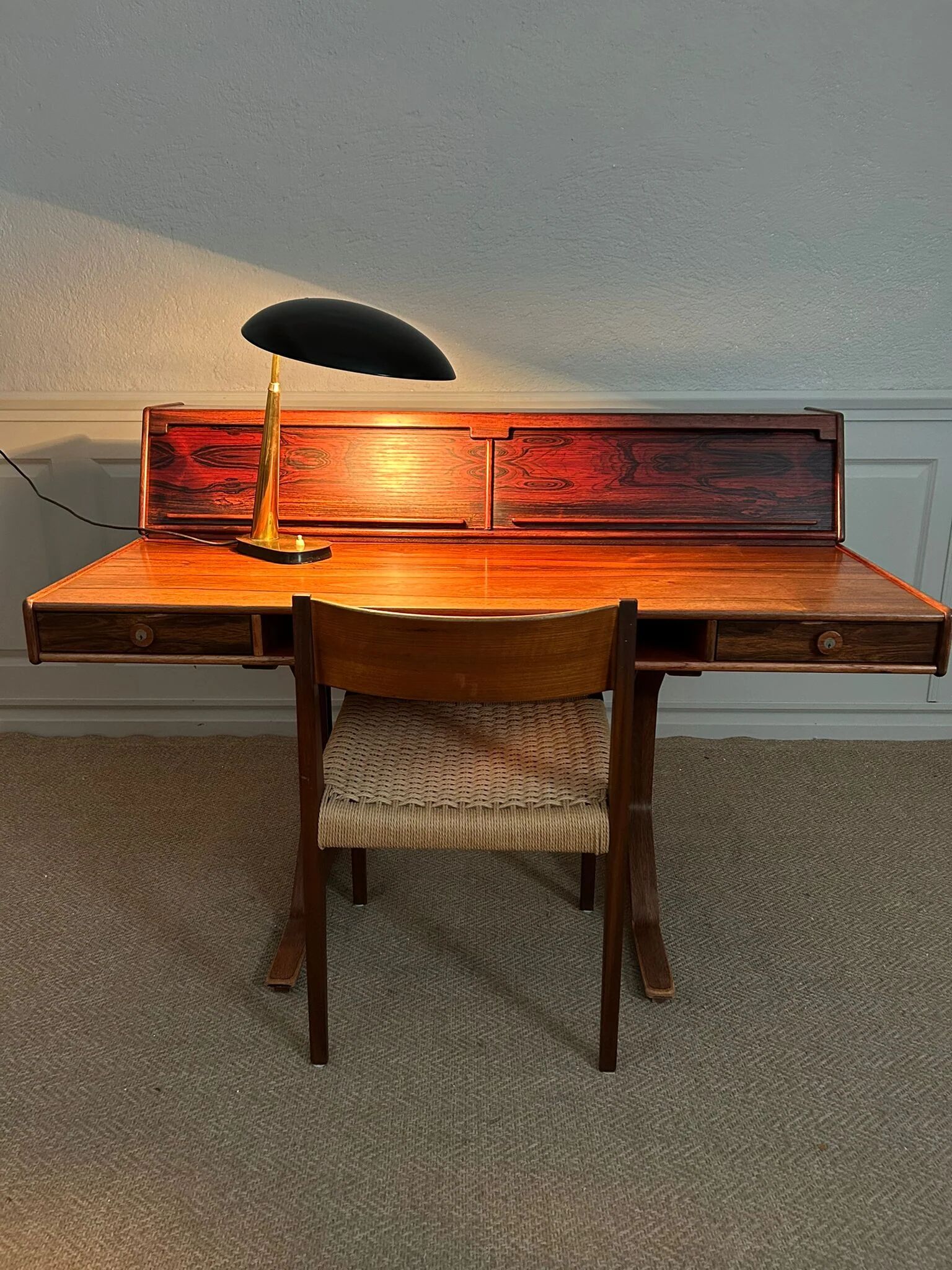 Desk 530 by Gianfranco Frattini for Bernini, Italy, 1950s