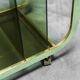 Bar cart in gilded metal smoked 70s glass vintage