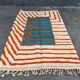Tapis en laine pure fait main artisanale traditionnelle taille 100 x 200 cm