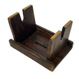 Antique stool footstool 1940s wooden plant table