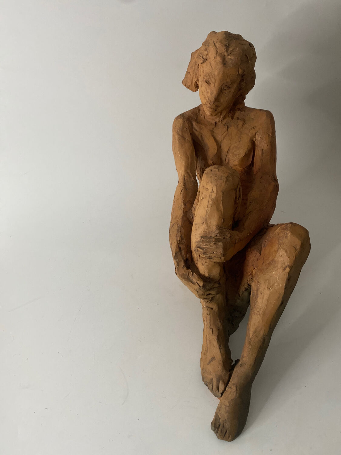 Nude Woman - Ceramic clay sculpture