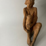 Nude Woman - Ceramic clay sculpture
