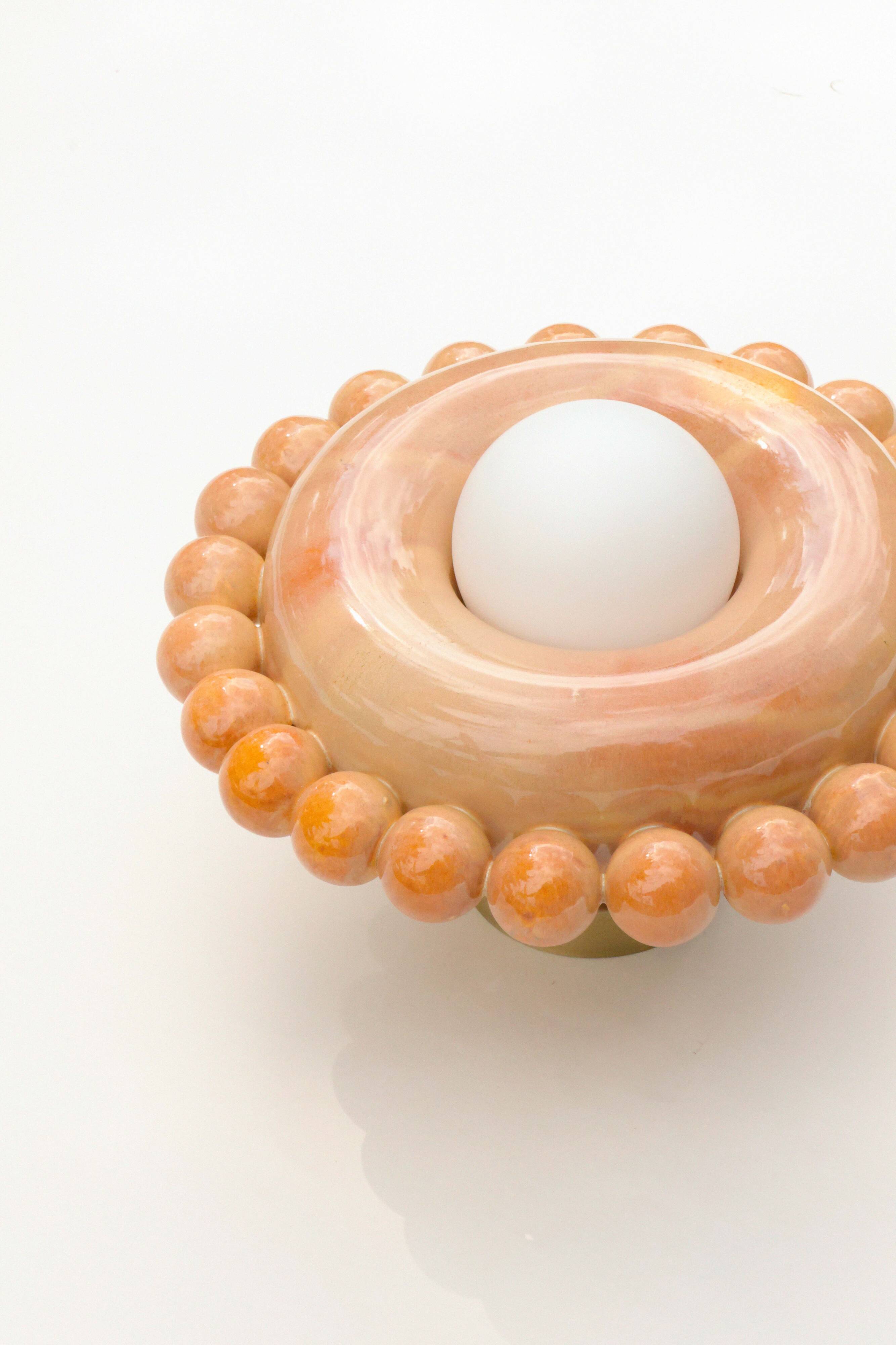 Luna Tall Amber Wall Lamp