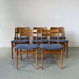 Ensemble de chaises vintage danoises