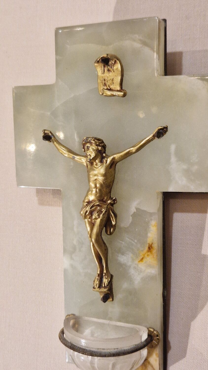 Small holy water font