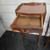 Pair of Louis XV style bedside tables in marquetry