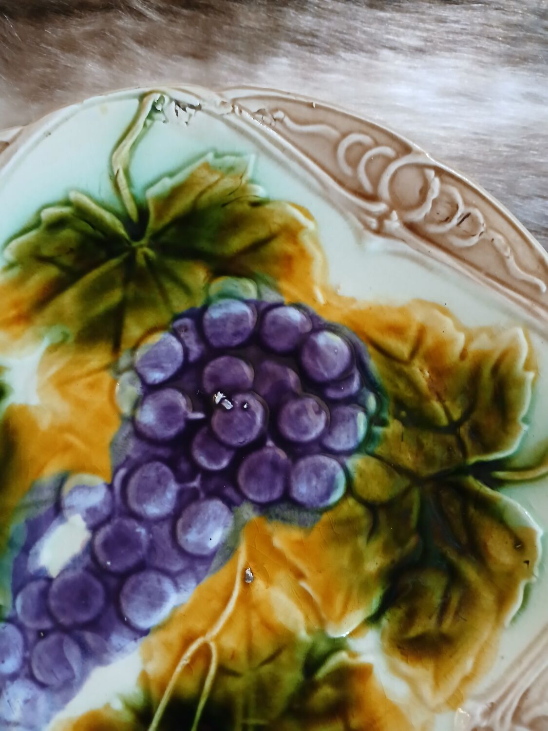 Antique slipware plate