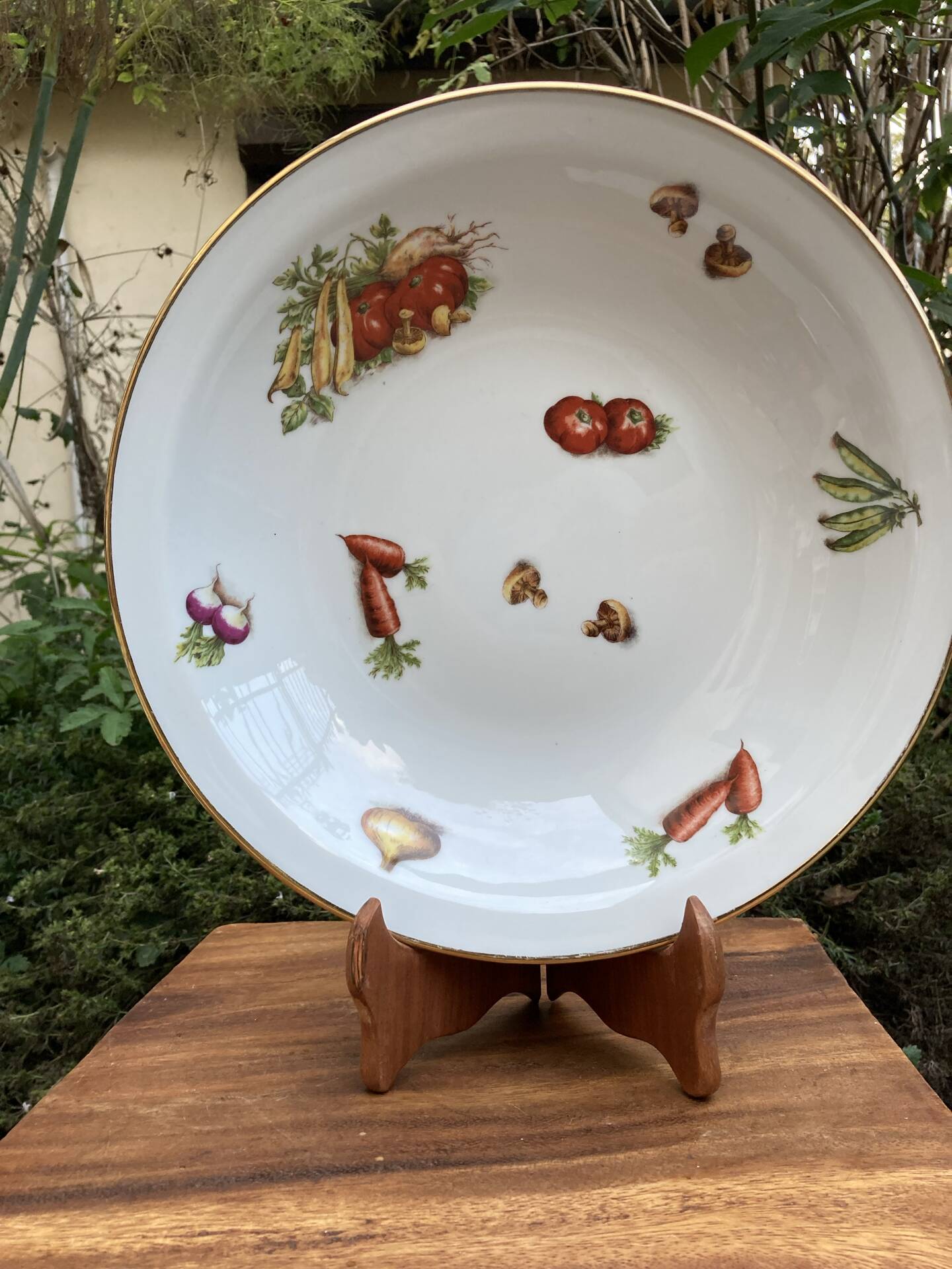 Plat maraîcher gravures botaniques d’antan