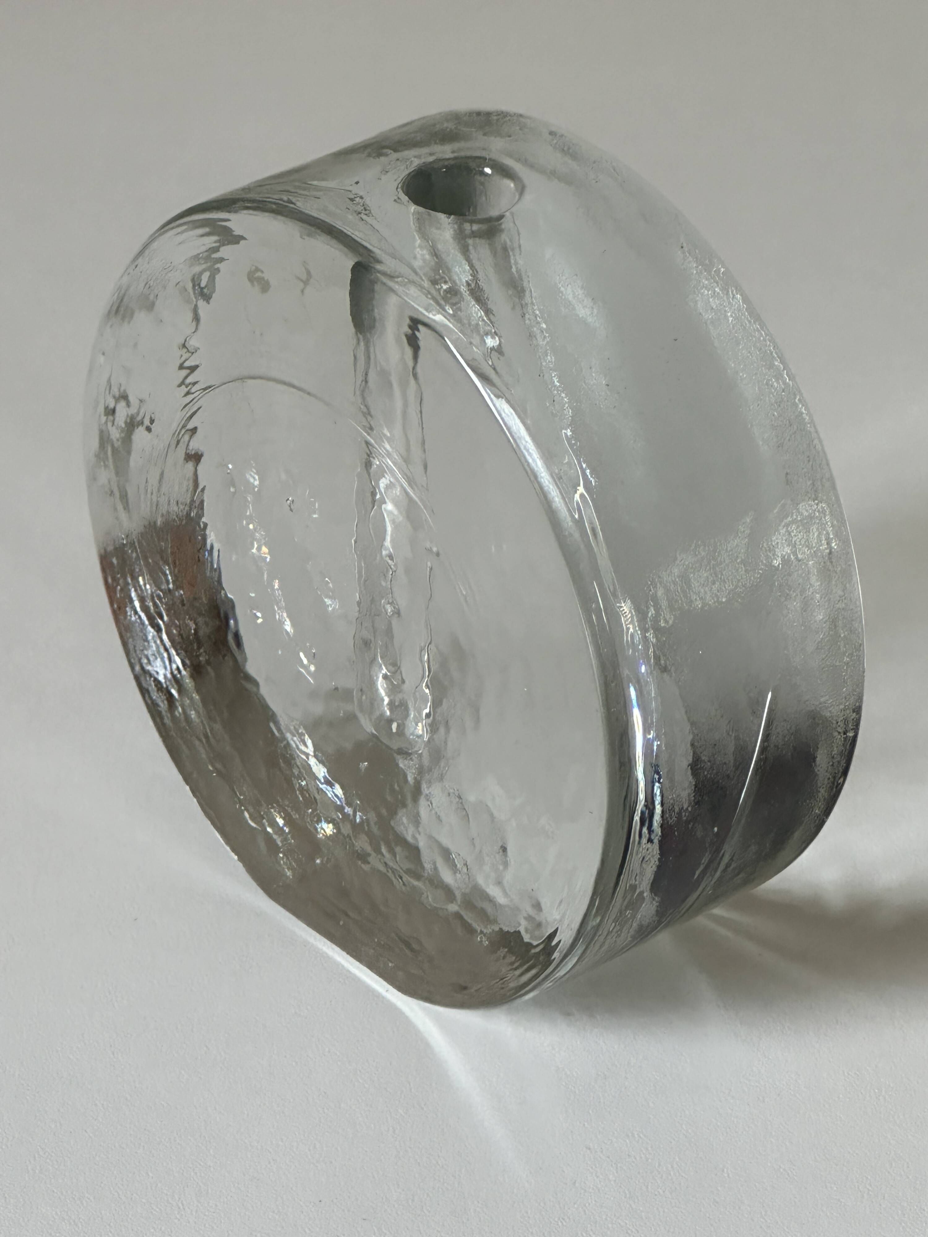 Walter glass vintage soliflore vase from the 70s