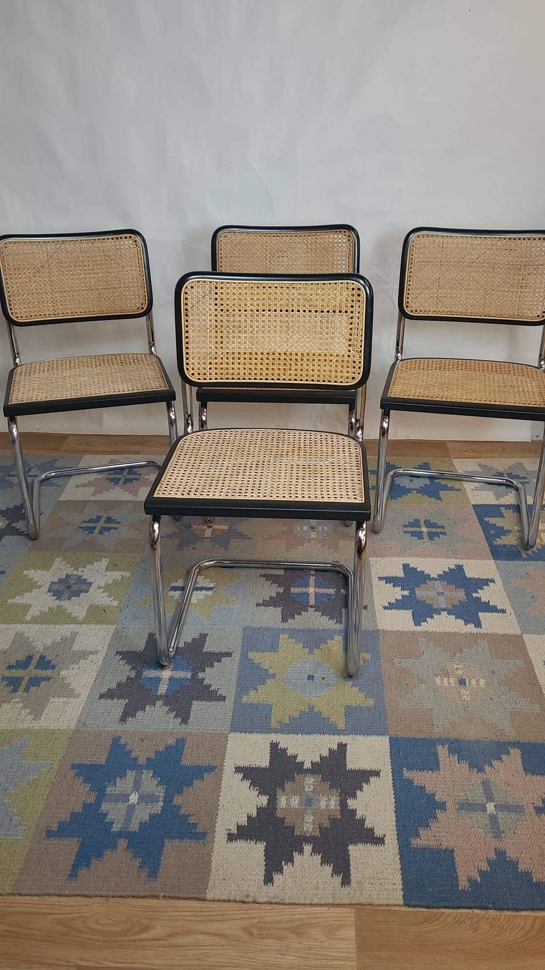 Vintage Cesca B32 black chair by Marcel Breuer, Italy