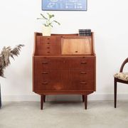 Teak secretary, Danish design, 1960s, production: Denmark
