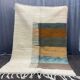 Tapis beni ouraine en laine pure fait main traditionnelle taille 1,4/2,6 m