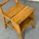 Vintage aesthetic Metamorphic library stairs chair, 1930s