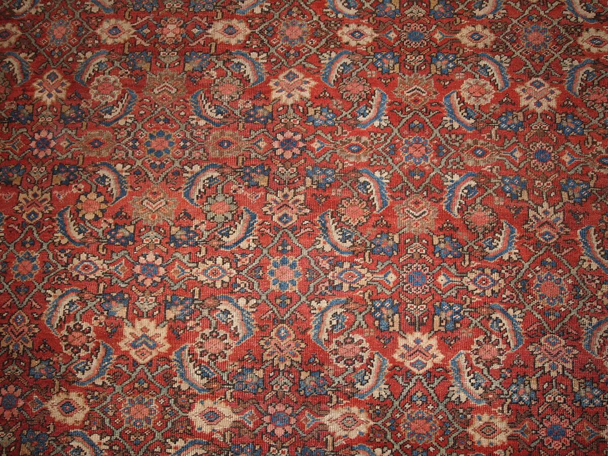 Hand made antique Persian Mahal rug 274cm x 359cm 1900s - 1B212