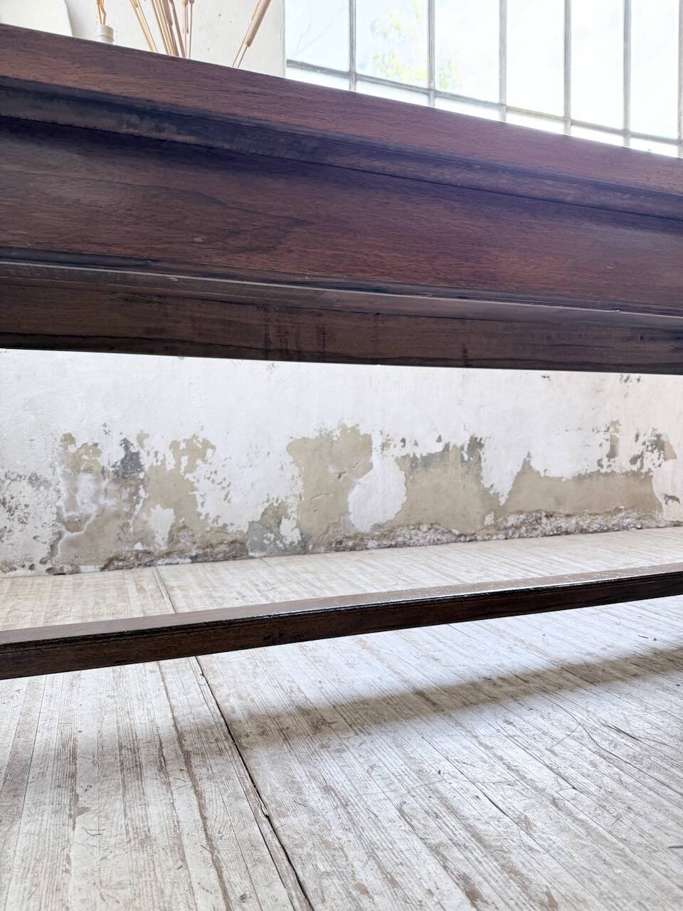 Table de ferme campagne noyer massif XL 250cm