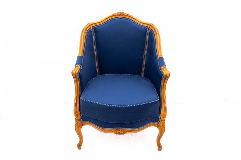 Bergère armchairs, France, circa 1920. After renovation.