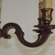 French Mid Century Brass & Copper 6 Light Traditional Style Chandelier 5571