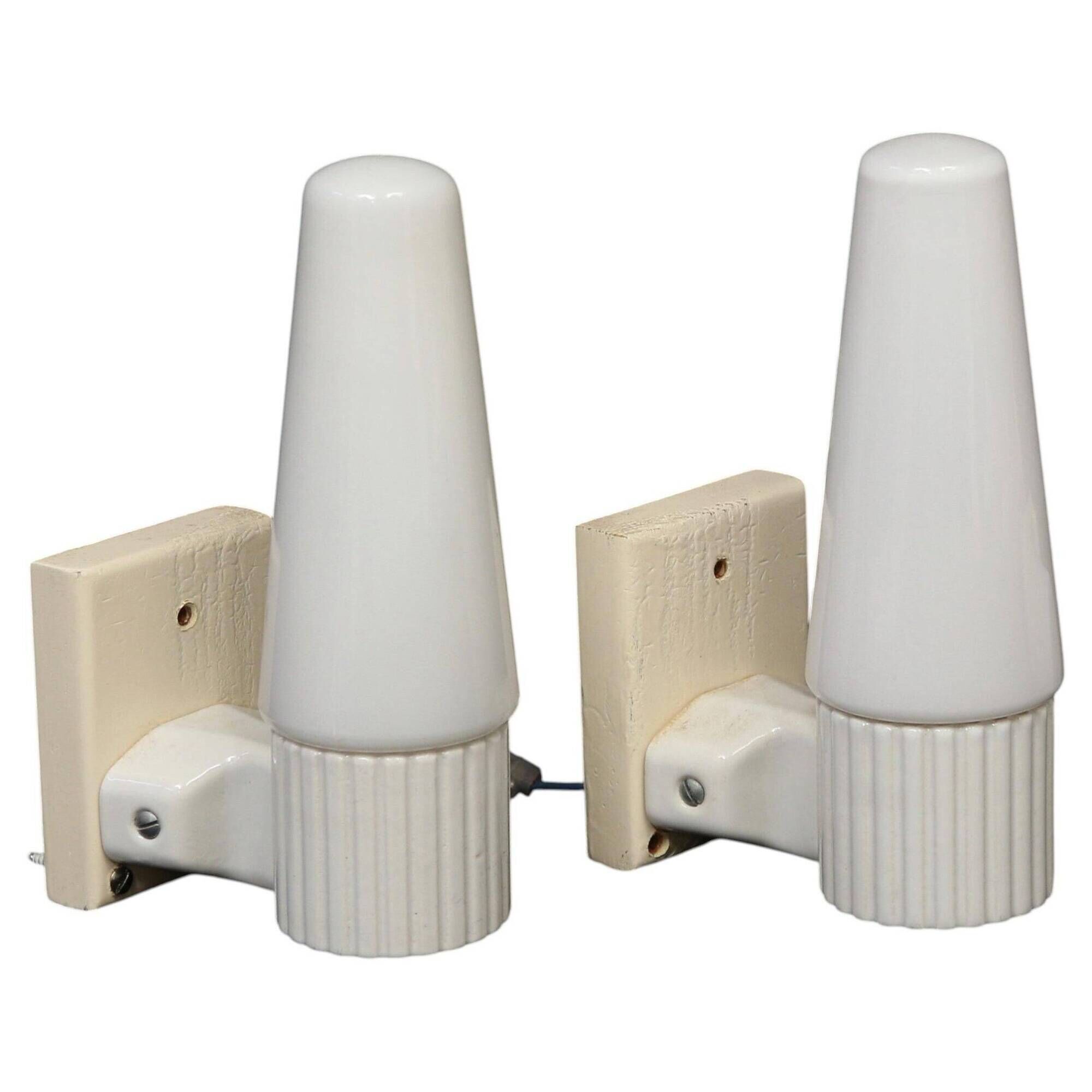 Sigvard Bernadotte Pair of wall lights Model No 6020 for IFO Sweden, 1960s