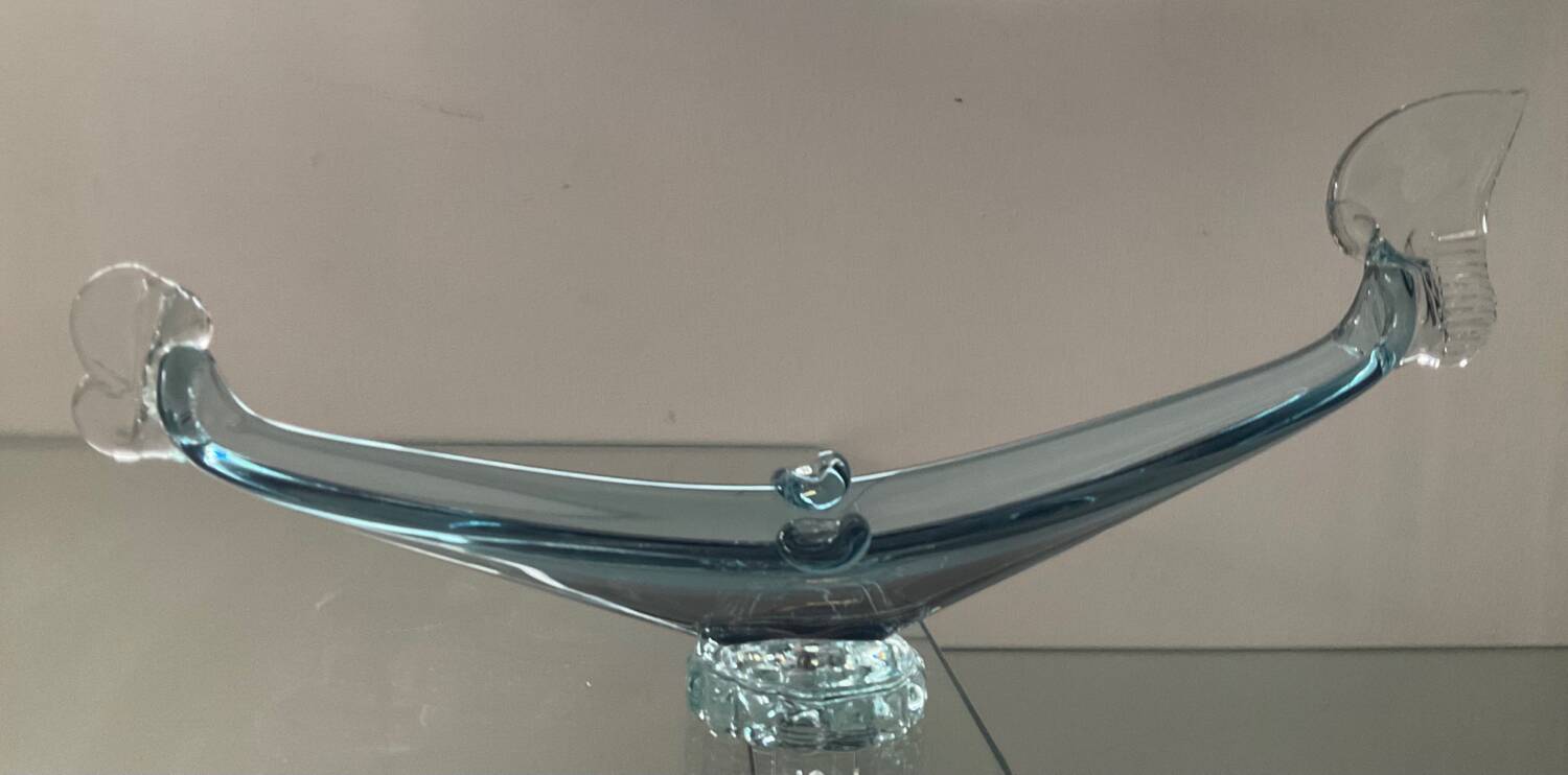 Vintage Murano gondola glass paste pocket emptier