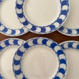 Set of 6 Digoin Sarreguemines dessert plates – Dorothy model – v